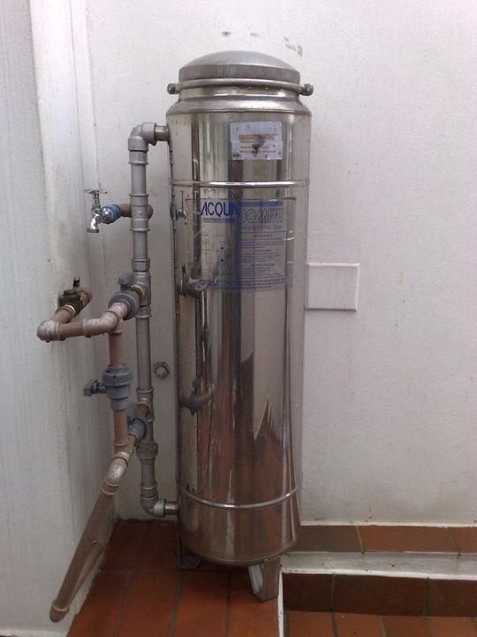 Instalação de filtro de água
